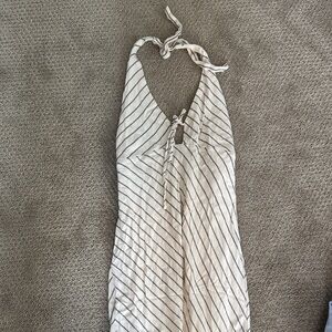 striped vacation dress size large